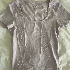 Athleta Light Purple Fitted Athletic T shirt size Small